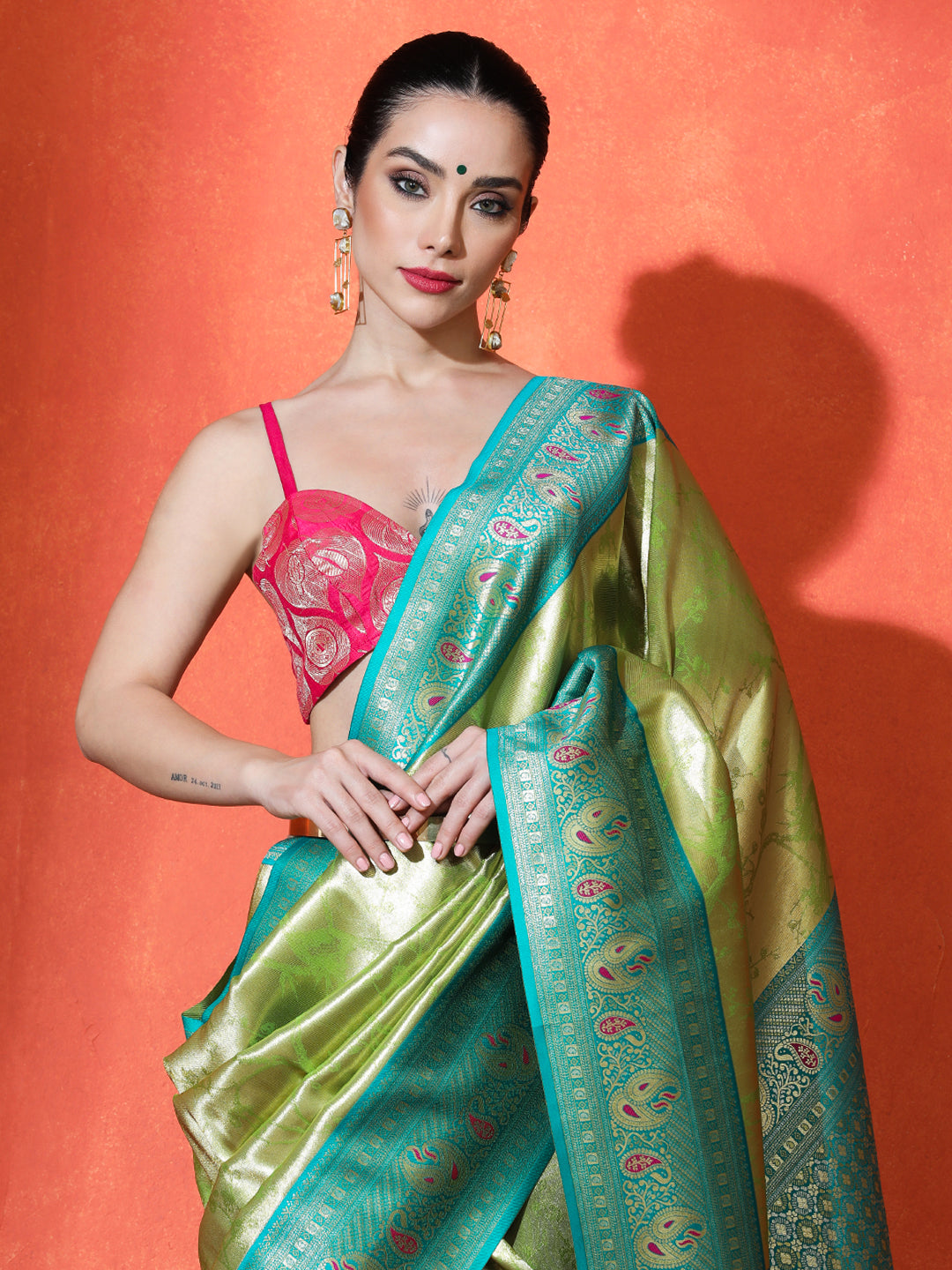 Eshana Silk in Light Green