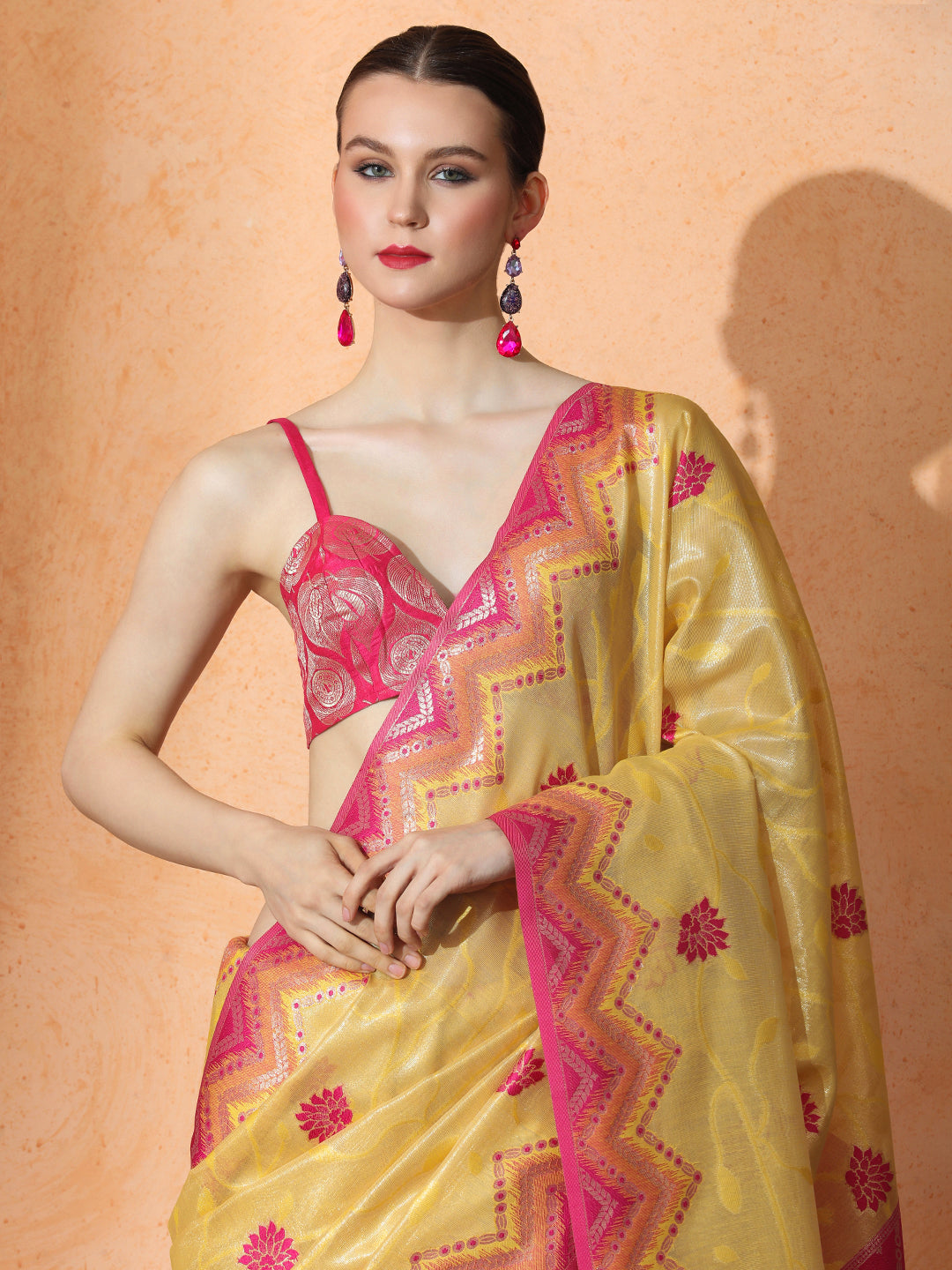 Khwab Silk in Yellow