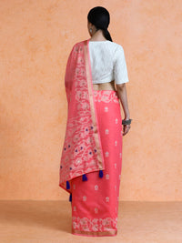 Vinita Cotton in Coral Orange