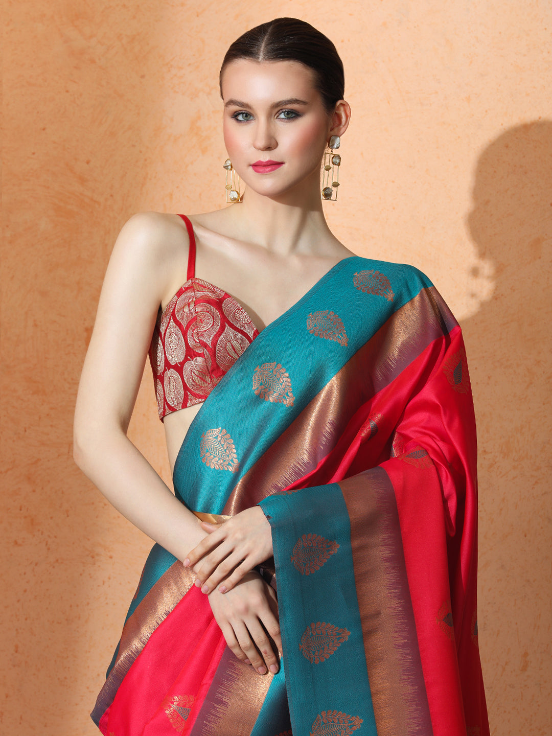 Latika Silk in Red