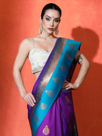 Latika Silk in Purple