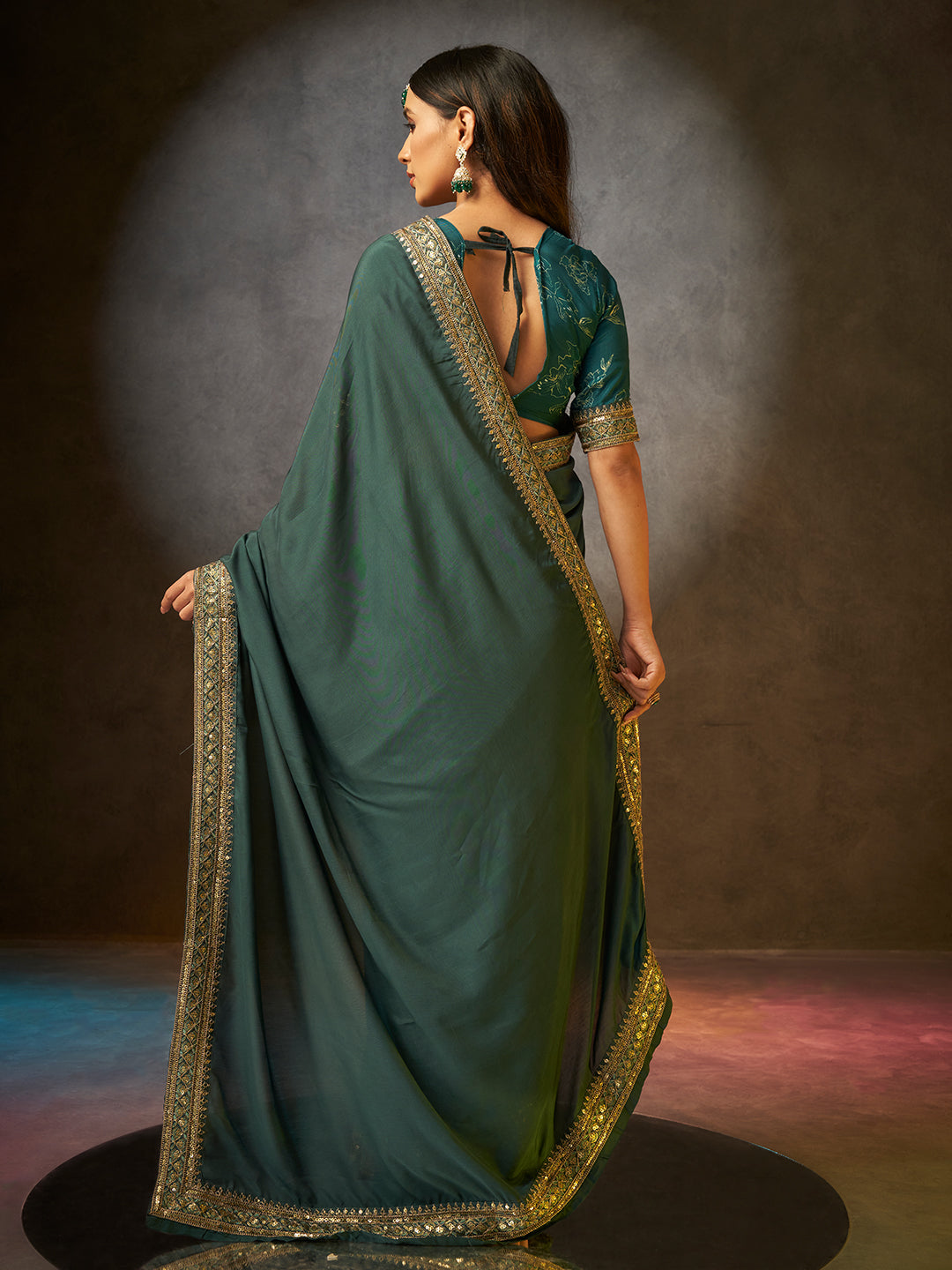 Gulaab in Dark Green