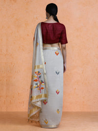 Rithika Cotton in Beige with Yellow Motifs