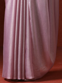 Solid Saree with Blouse Piece in lavender