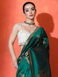 Charita Silk In Dark Green