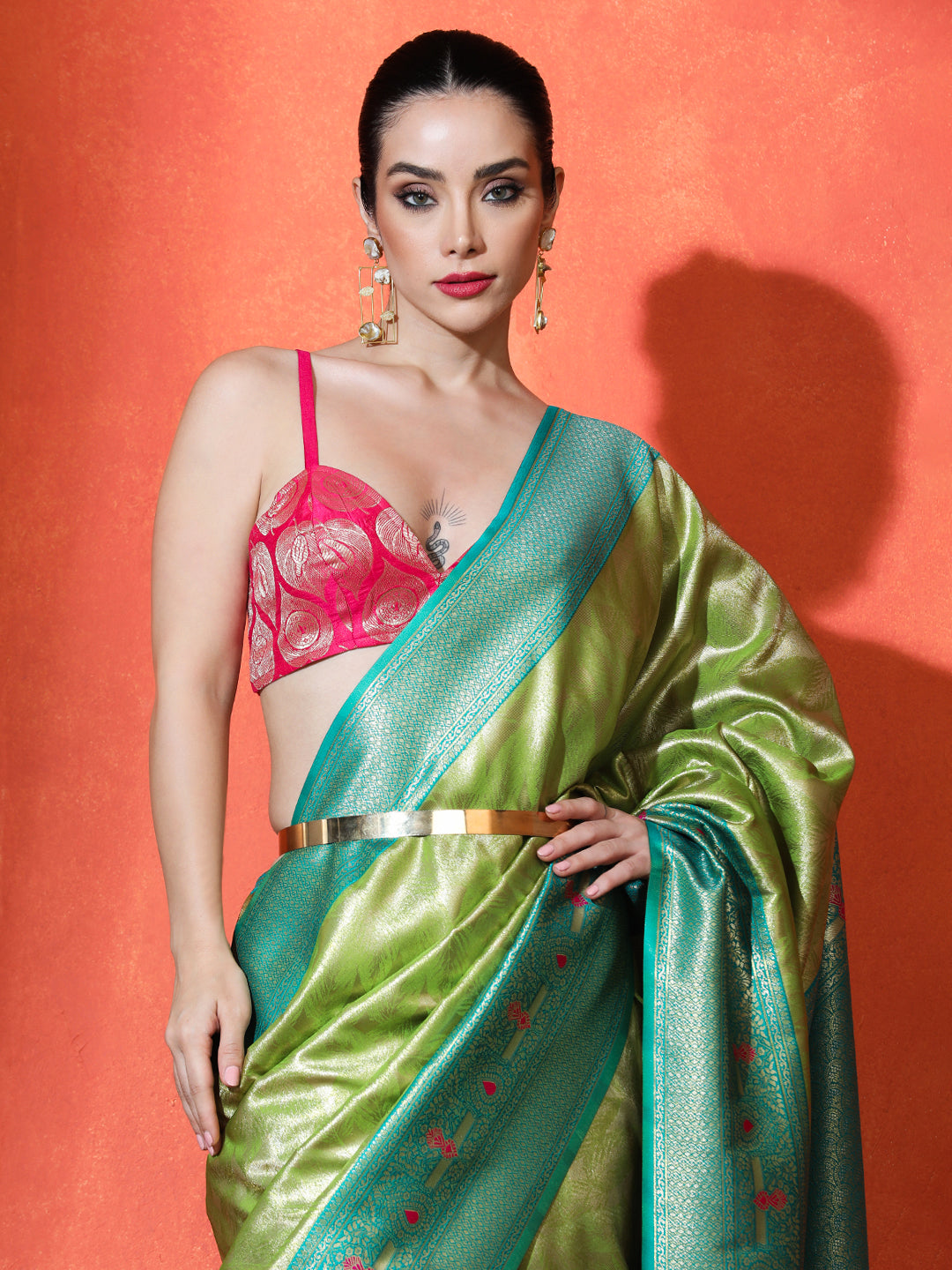 Chaitali Silk in Light Green