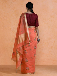 Shireen Cotton in Coral Orange