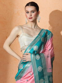 Ivory Silk in Pink