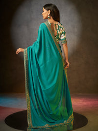 Gulaab in Turquoise Green