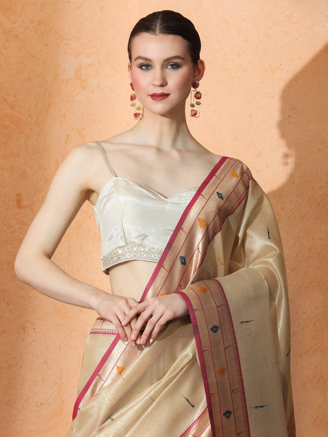 Vamika Silk In Beige