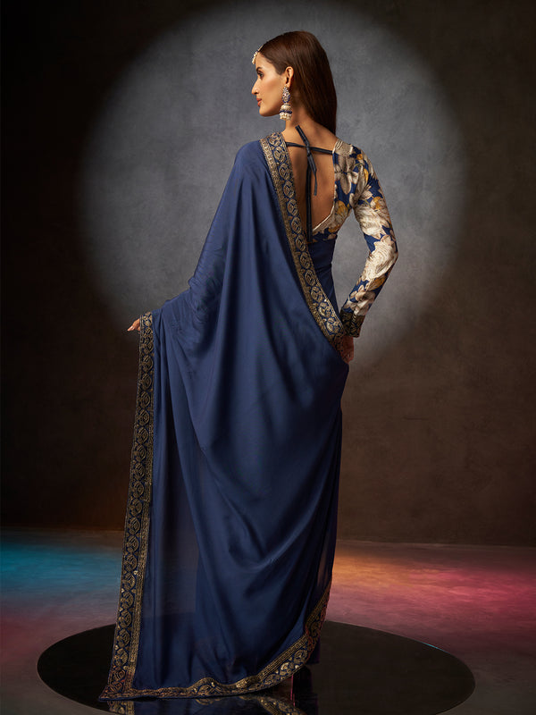 Gulaab in Navy Blue