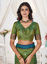 Jamuna Silk in Green