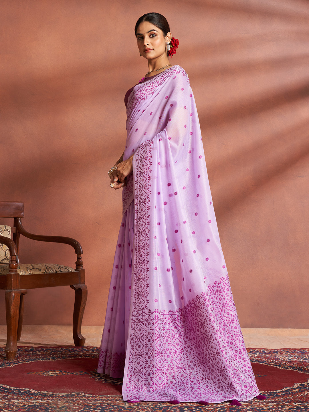 Dhrisha Cotton in Lilac