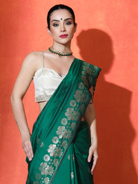 Adah Silk In Dark Green