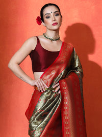 Vasanti Silk in Maroon