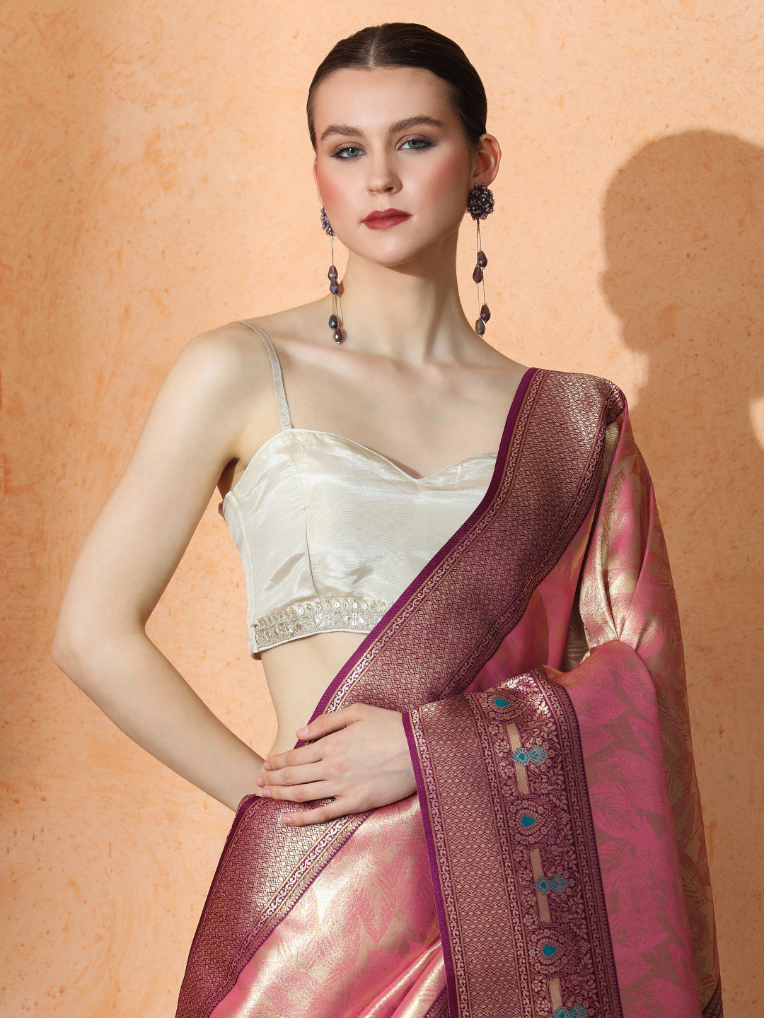 Chaitali Silk in Pink