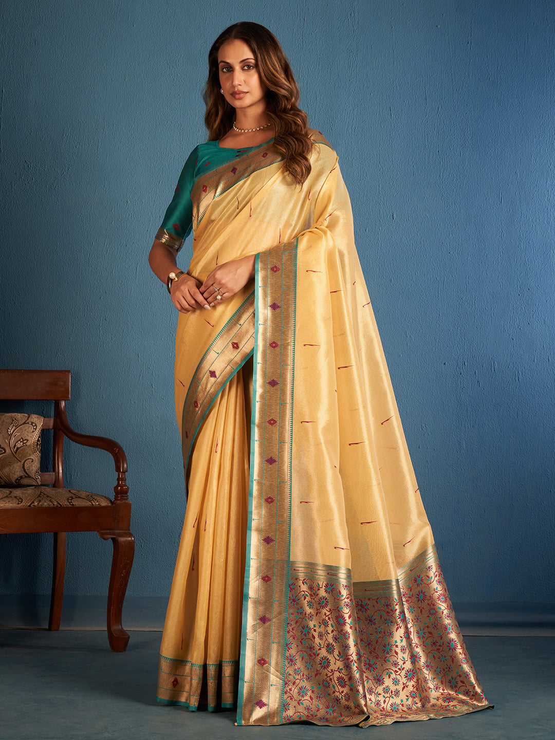 Vamika Silk in Yellow