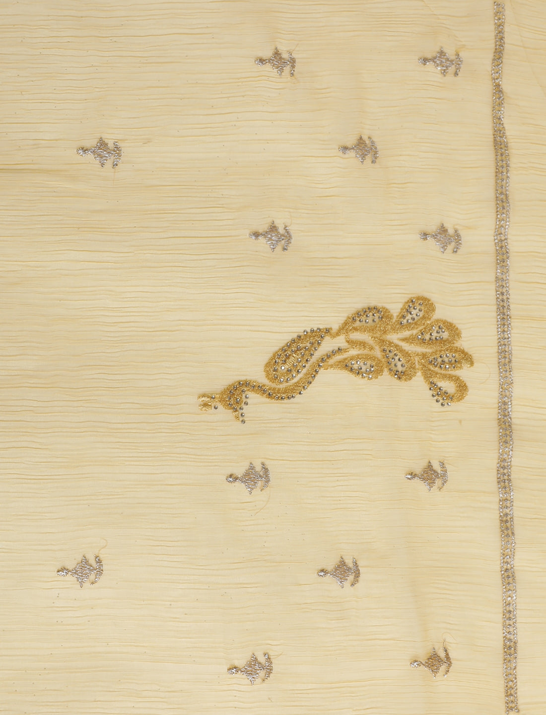 Woven Design Saree With Blouse in Yellow