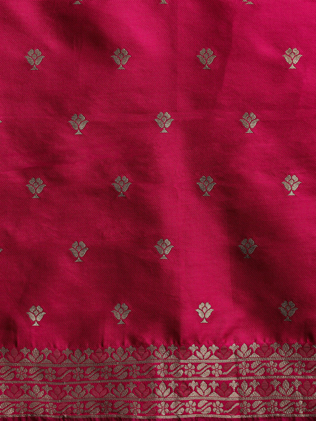 Sarha Woven Design Ethnic Motifs Zari Muga Saree in Pink