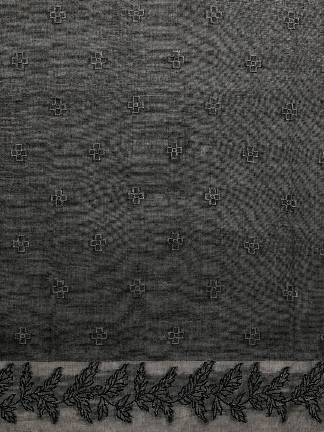 Sarha Woven Design Chanderi Saree in Grey