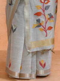 Rithika Cotton in Beige with Yellow Motifs