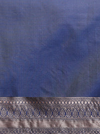 Woven Design Chanderi Cotton Saree in Blue