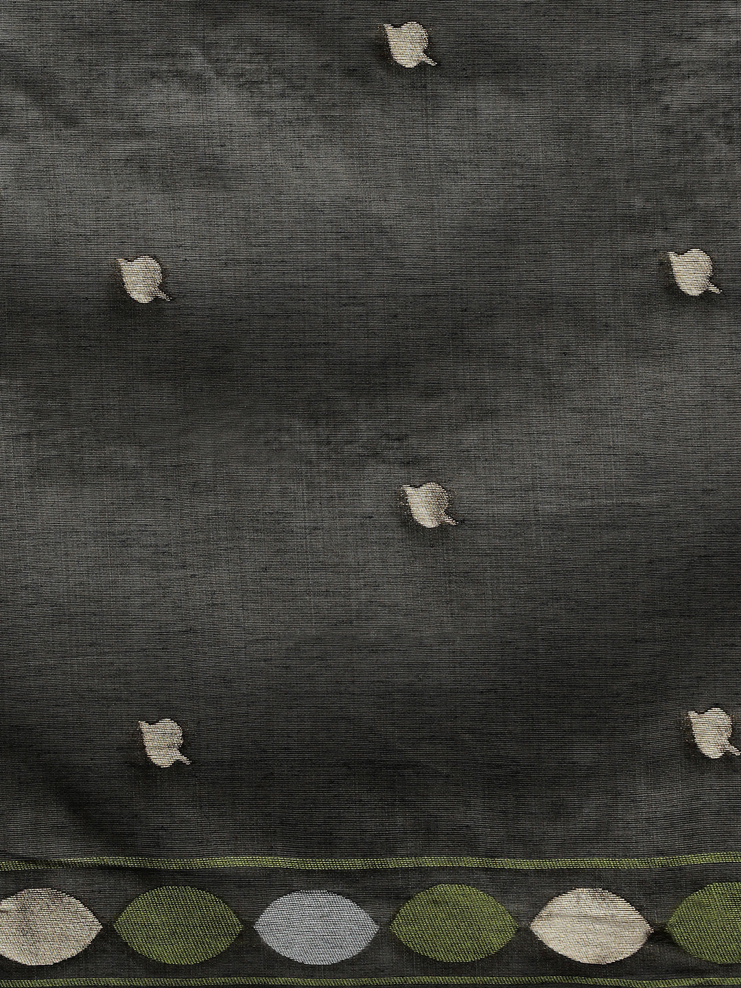 Sarha Ethnic Motif Woven Design Zari Muga Saree in Grey