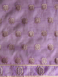 Sarha Ethnic Motif Woven Design Zari Chanderi Saree in Lavender