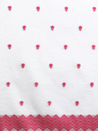 Sarha Woven Design Zari Chanderi Saree in Pink