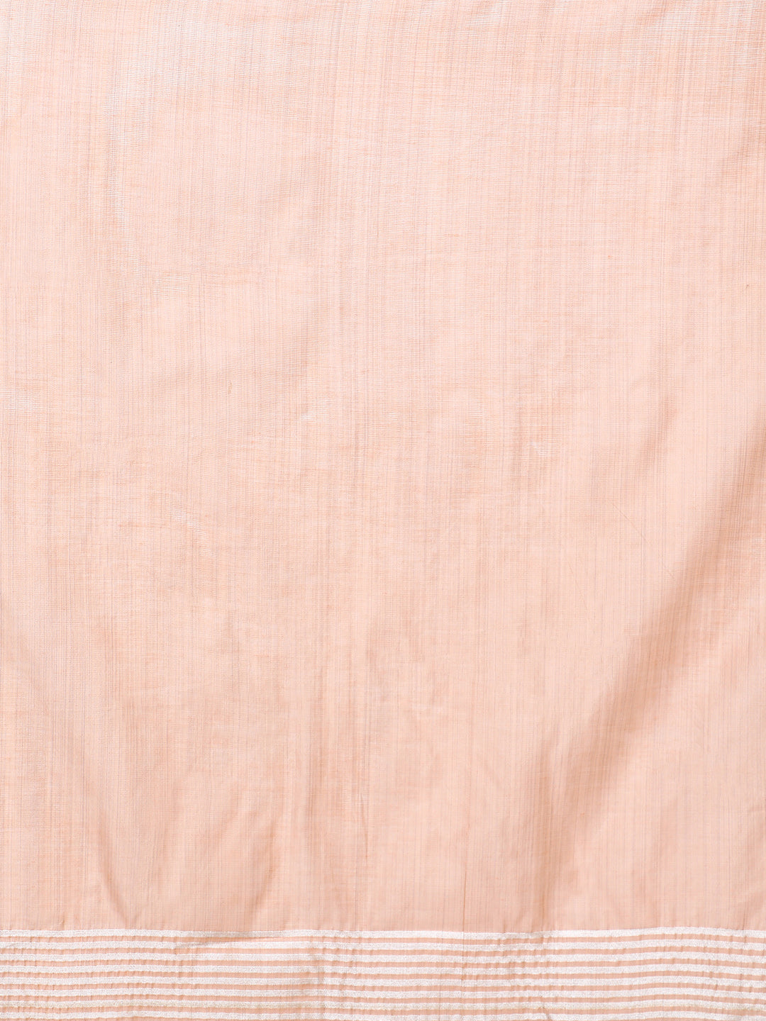 Handloom Geometric Woven Design Chanderi Saree in peach
