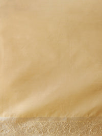 Woven Design Chanderi Cotton Saree in Beige