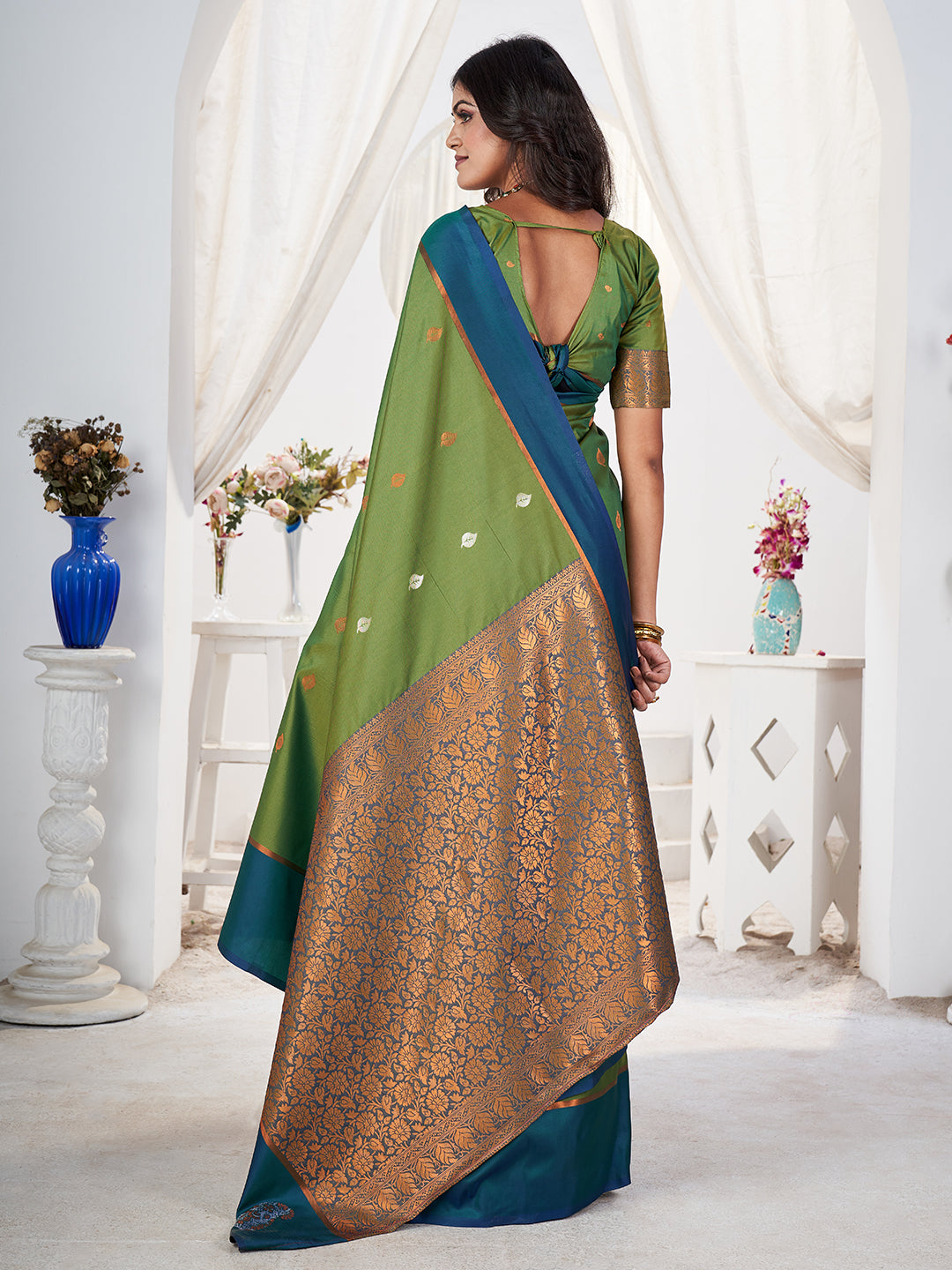 Jamuna Silk in Green