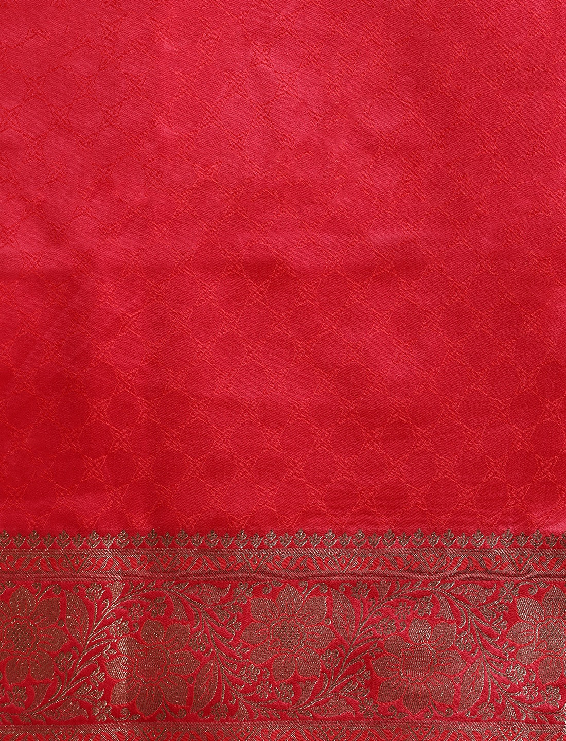 Ethnic Motif Woven Design Zari Banarasi Saree with Blouse Piece in Pink