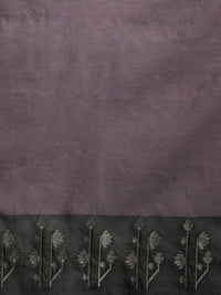 Sarha Woven Design Zari Muga Saree in Grey
