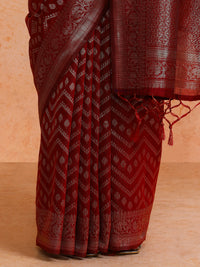 Navriti Cotton in Maroon