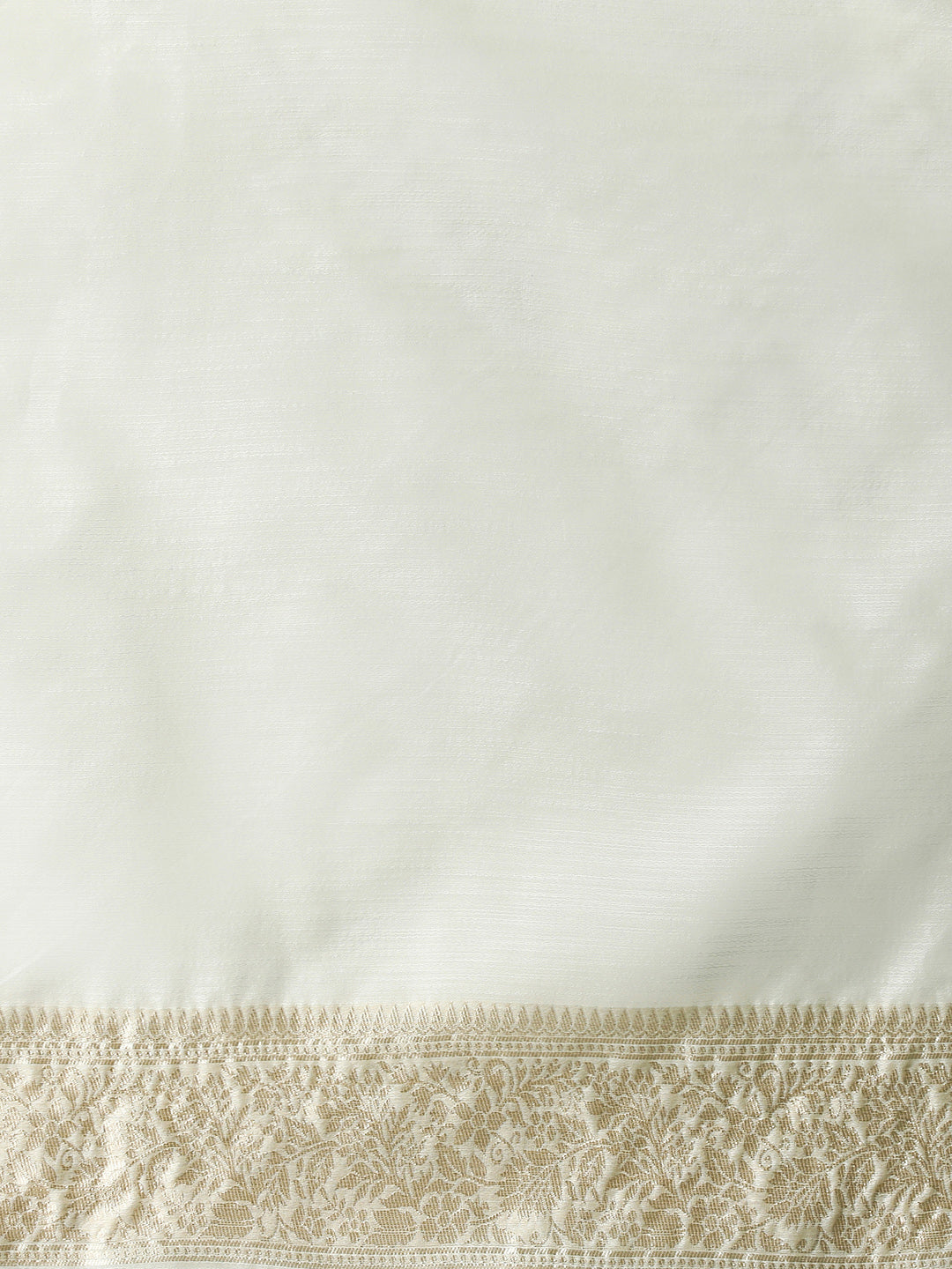 Woven Design Chanderi Cotton Saree in Cream