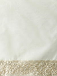 Woven Design Chanderi Cotton Saree in Cream