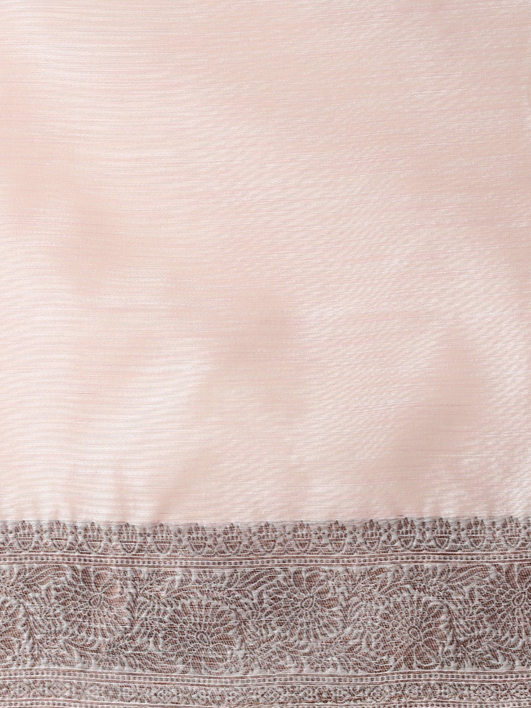 Woven Design Chanderi Cotton Saree in Light Pink