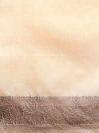 Woven Design Chanderi Cotton Saree in Light Peach