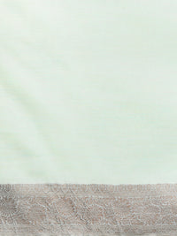 Woven Design Chanderi Cotton Saree in Light Blue