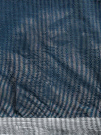 Woven Design Solid Bhagalpuri Linen Saree in Dark Blue