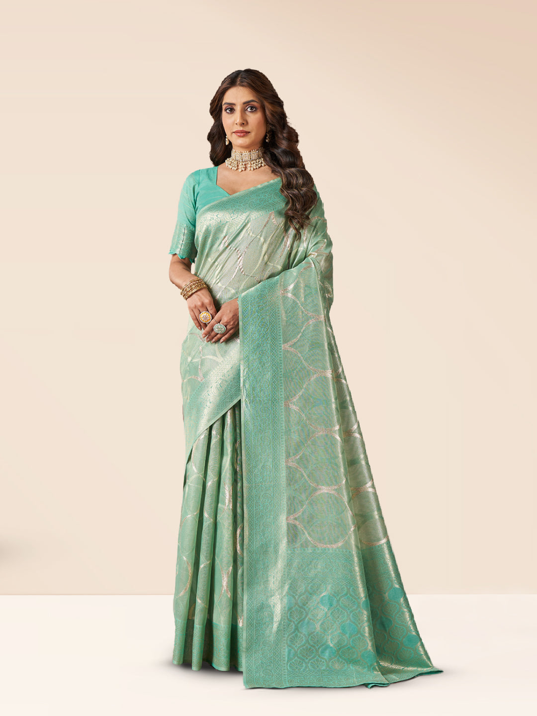 Samiksha Silk in Teal