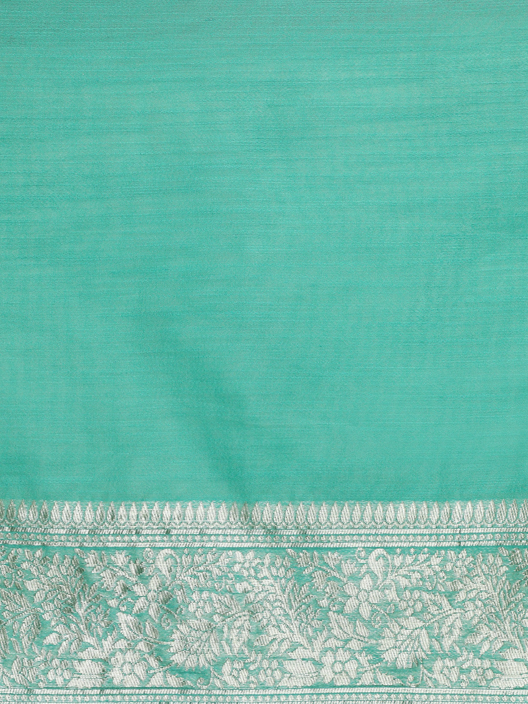 Woven Design Chanderi Cotton Saree in Sea Green