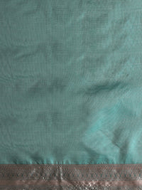 Woven Design Chanderi Cotton Saree in Green