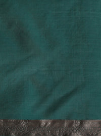 Woven Design Chanderi Cotton Saree in Green
