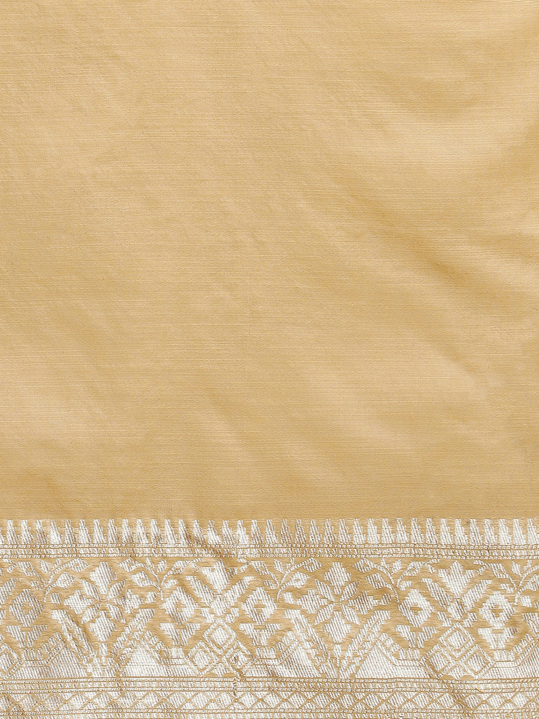 Woven Design Chanderi Cotton Saree in Beige