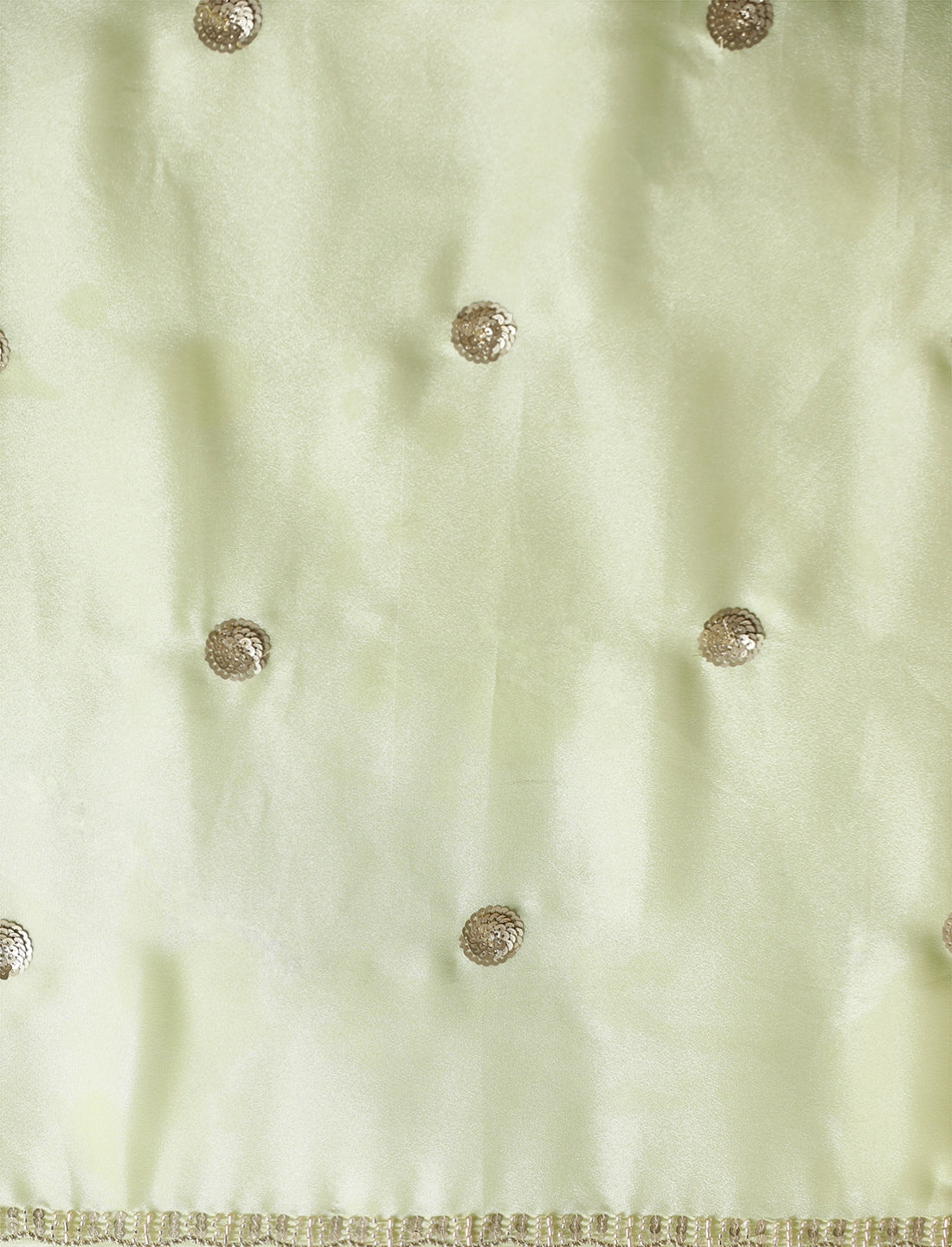 Embellished Sequinned Saree in Green