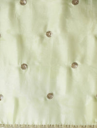 Embellished Sequinned Saree in Green