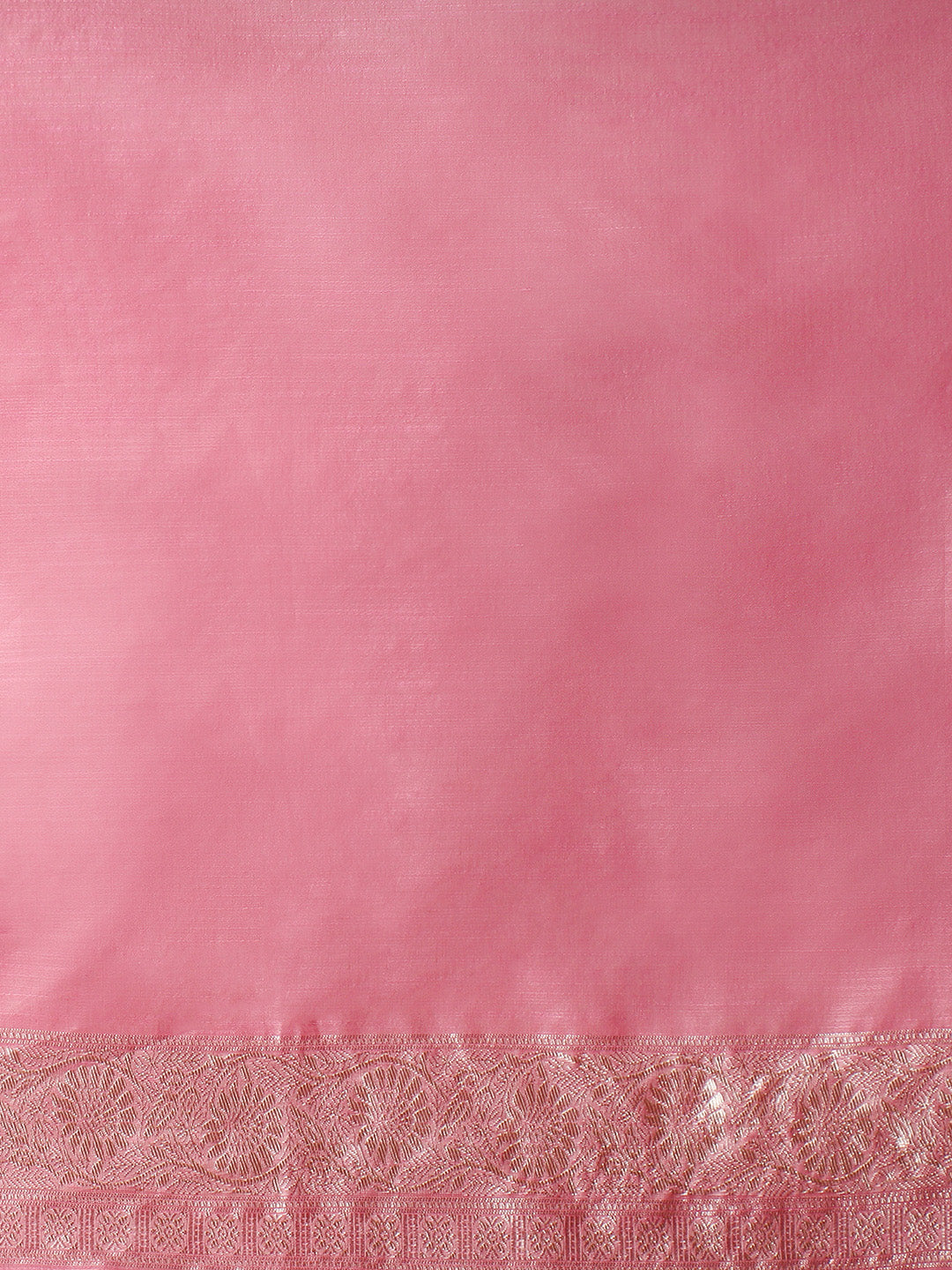 Woven Design Floral Chanderi Cotton Saree in Pink