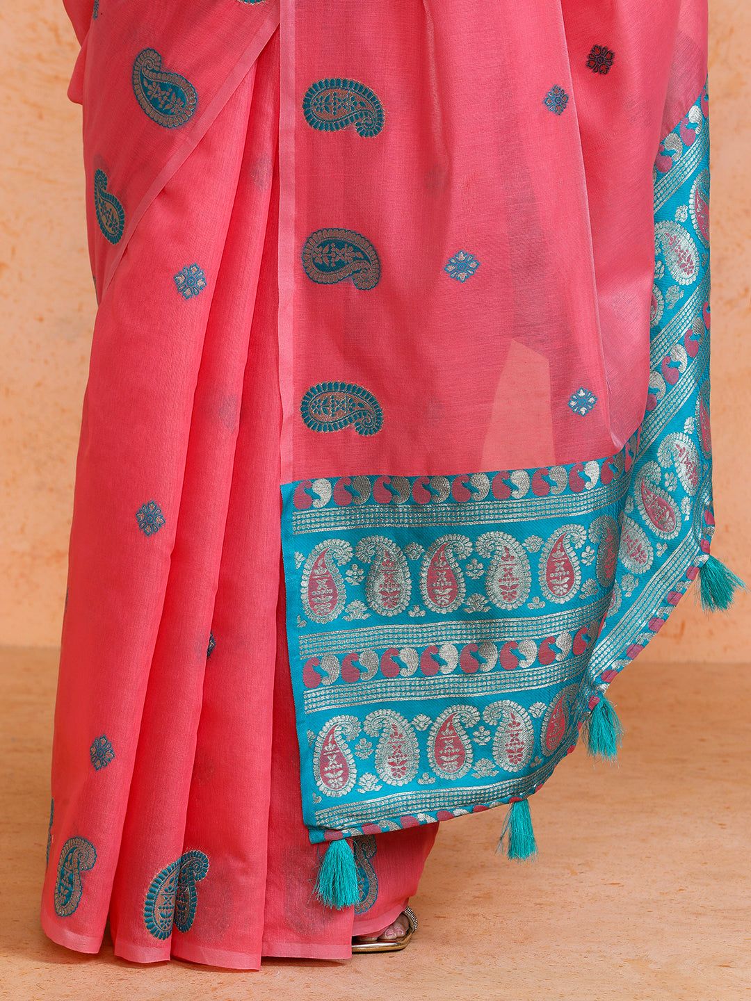 Rasa Cotton in Coral Pink